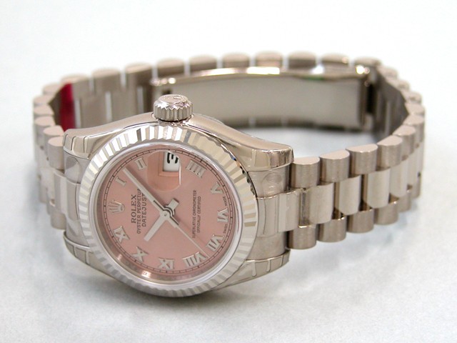 ロレックススーパーコピー ROLEX パーペチュアル デイトジャスト レディース 179179 ピンクローマ