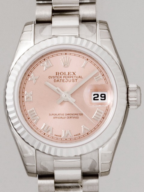ロレックススーパーコピー ROLEX パーペチュアル デイトジャスト レディース 179179 ピンクローマ