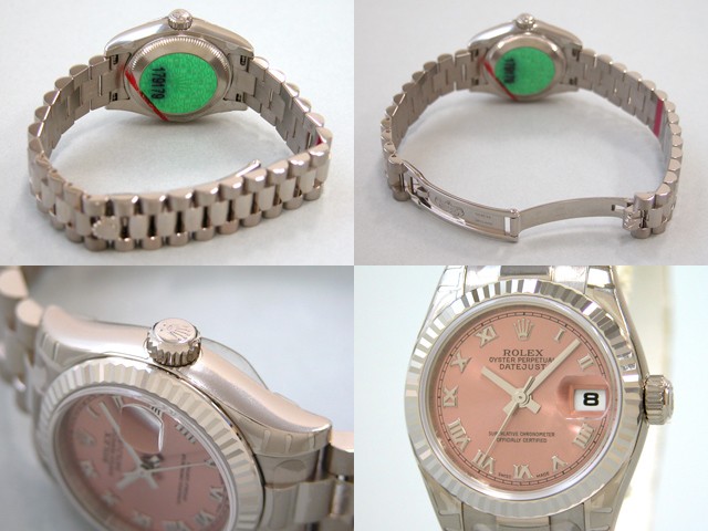 ロレックススーパーコピー ROLEX パーペチュアル デイトジャスト レディース 179179 ピンクローマ