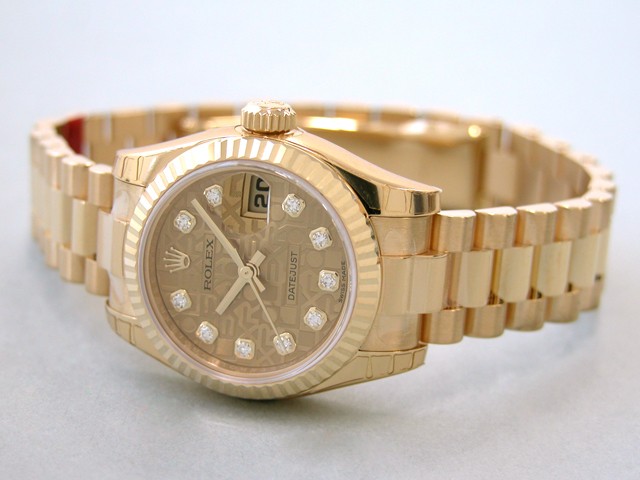 ロレックススーパーコピー ROLEX パーペチュアル デイトジャスト レディース 179178J シャンパンコンピューター