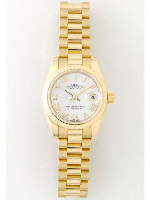 ロレックススーパーコピー ROLEX パーペチュアル デイトジャスト レディース 179178NR ホワイトシェルローマ