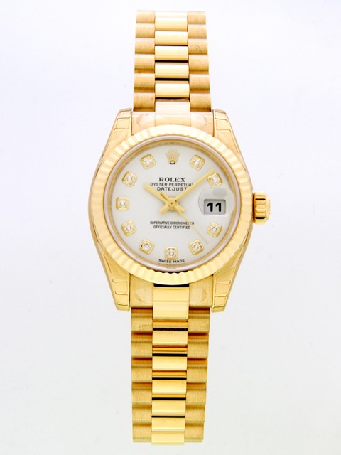 ロレックススーパーコピー ROLEX パーペチュアル デイトジャスト レディース 179178G ホワイト