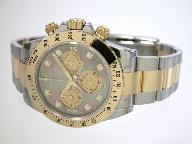 ロレックスコピー ROLEX デイトナ 116523NG ブラックシェル 自動巻 YG/SS