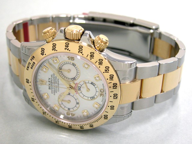 ロレックスコピー ROLEX デイトナ 116523NG ホワイトシェル YG/SS 自動巻 メンズ