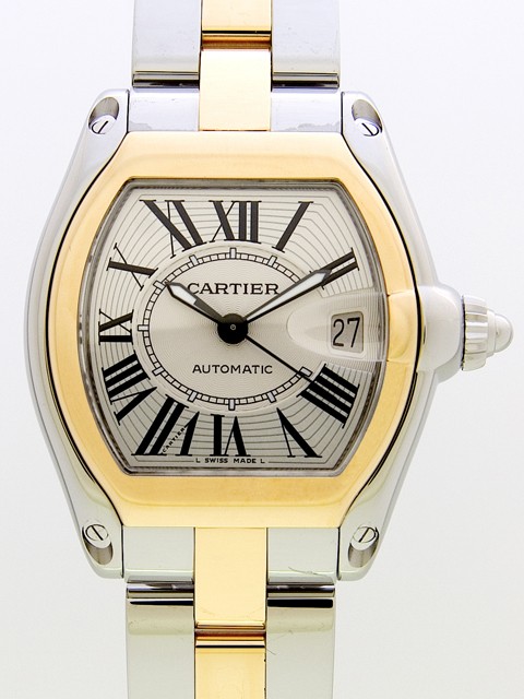 カルティエスーパーコピー Cartier ロードスター W62031Y4 ＹＧ／ＳＳ シルバー