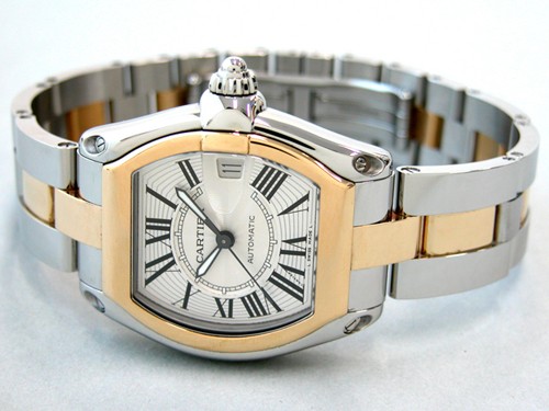 カルティエスーパーコピー Cartier ロードスター W62031Y4 ＹＧ／ＳＳ シルバー