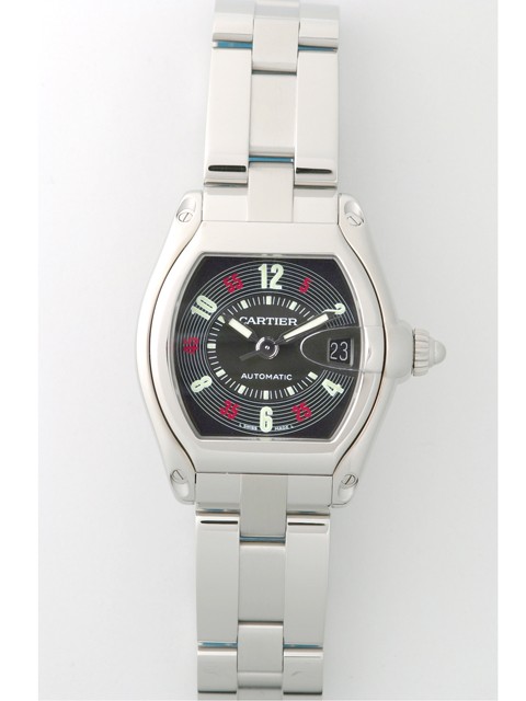 カルティエスーパーコピー Cartier ロードスター W62002V3 ブラック レッドアラビア