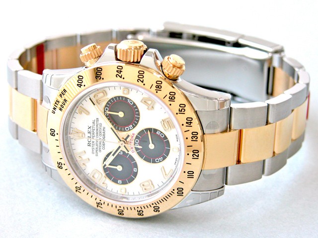 ロレックスコピー ROLEX デイトナ 116523 ホワイトアラビア/黒目 自動巻 メンズ