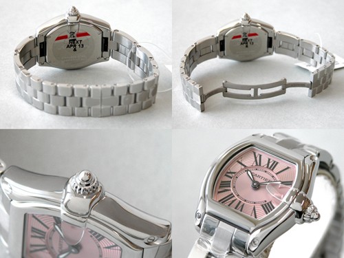 カルティエスーパーコピー Cartier ロードスター レディース W62017V3 ＳＳ ピンク