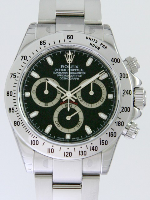 ロレックスコピー ROLEX デイトナ 116520 ニュークラスプモデル ブラック メンズ 自動巻
