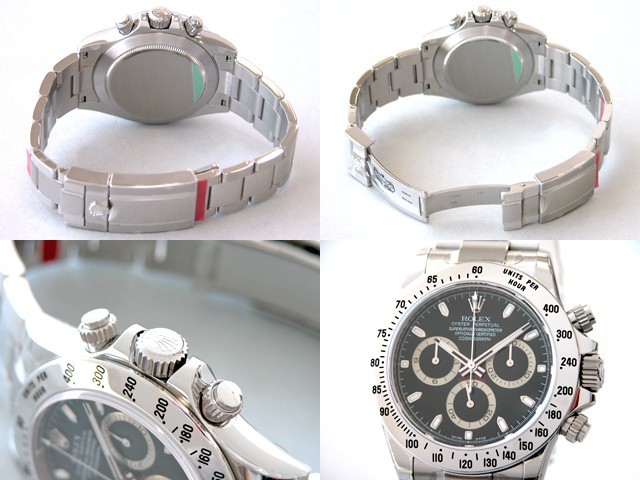 ロレックスコピー ROLEX デイトナ 116520 ニュークラスプモデル ブラック メンズ 自動巻