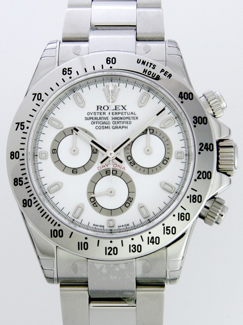 ロレックスコピー ROLEX デイトナ 116520 ニュークラスプモデル ホワイト