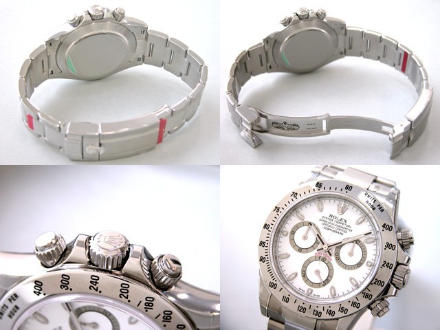 ロレックスコピー ROLEX デイトナ 116520 ニュークラスプモデル ホワイト
