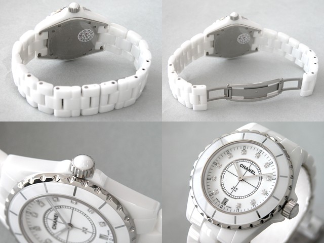 シャネルスーパーコピーj12 H2125 38mm ホワイトセラミックブレス 11Ｐダイヤ ホワイト