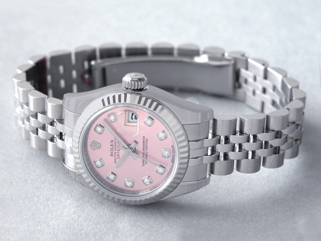 ロレックススーパーコピー ROLEX パーペチュアル デイトジャスト レディース 179174G 新色ピンク