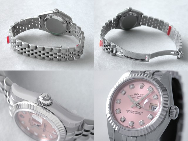 ロレックススーパーコピー ROLEX パーペチュアル デイトジャスト レディース 179174G 新色ピンク