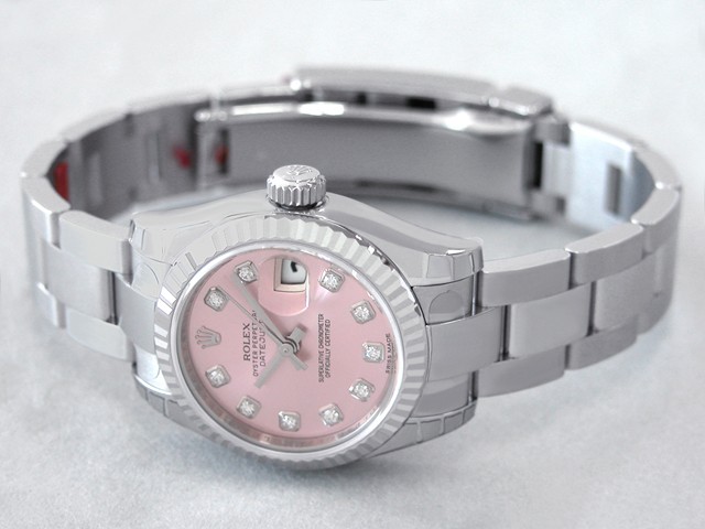 ロレックススーパーコピー ROLEX パーペチュアル デイトジャスト レディース 179174G オイスターブレス ピンク