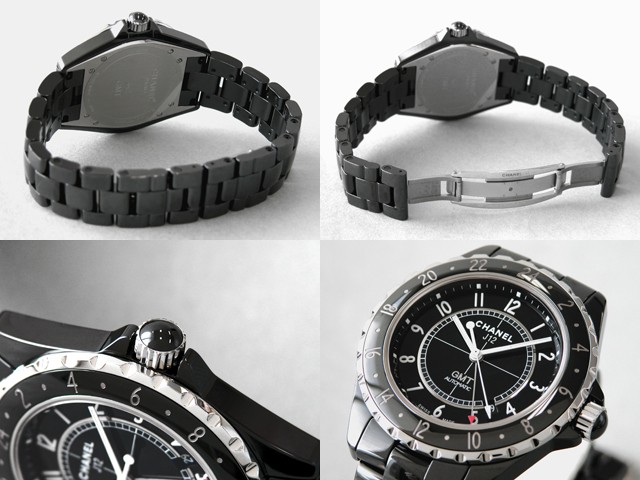 シャネルスーパーコピー j12 H2012 42mm GMT ブラックセラミックブレス ブラック