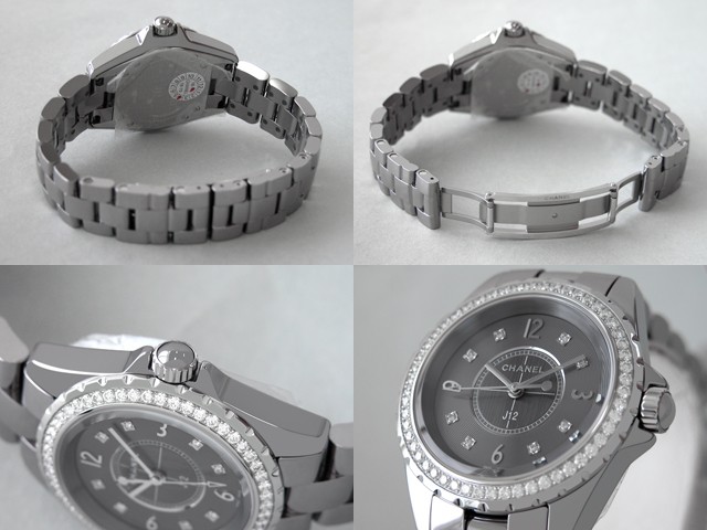 シャネルスーパーコピー j12 クロマティック  H2565 33mm チタンセラミックブレス 8Pダイヤ