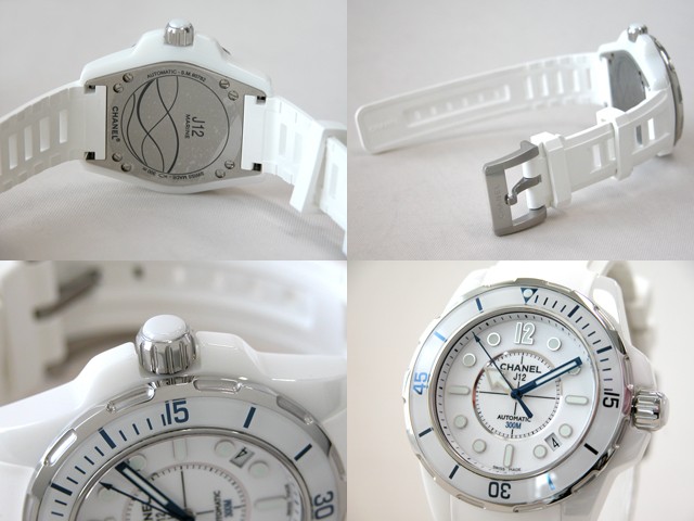 シャネルスーパーコピー j12 マリーン 38mm H2560 ホワイトセラミック ホワイトラバー ホワイト