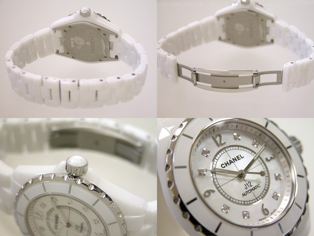 シャネルスーパーコピー j12 H2423 38mm ホワイトセラミックブレス 8Ｐダイヤ ホワイトシェル