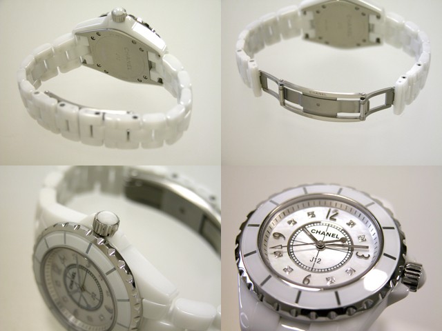 シャネルスーパーコピー j12 H2422 33mm ホワイトセラミックブレス 8Ｐダイヤ 文字盤シェル ホワイト