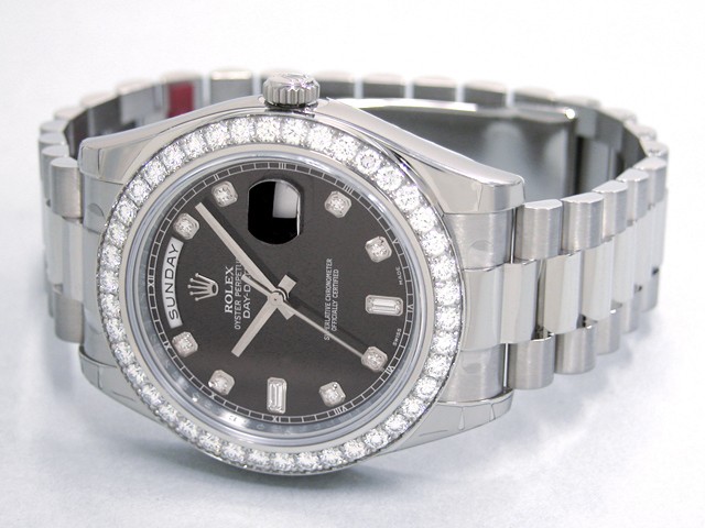 ロレックススーパーコピー ROLEX デイデイトII 218349A プレジデントブレス ブラック