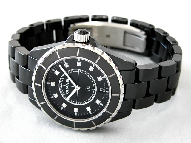 シャネルスーパーコピー j12 H2124 38mm ブラックセラミックブレス 11Ｐダイヤ ブラック