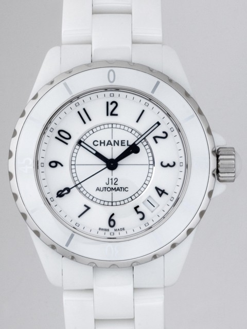 シャネルスーパーコピー CHANEL j12 H0970 38mm ホワイトセラミックブレス ホワイト