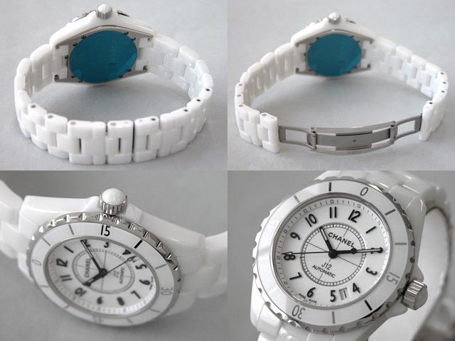 シャネルスーパーコピー CHANEL j12 H0970 38mm ホワイトセラミックブレス ホワイト