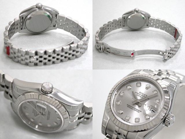 ロレックススーパーコピー ROLEX パーペチュアル デイトジャスト レディース 179174G グレー