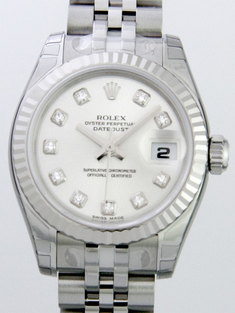 ロレックススーパーコピー ROLEX パーペチュアル デイトジャスト レディース 179174G シルバー