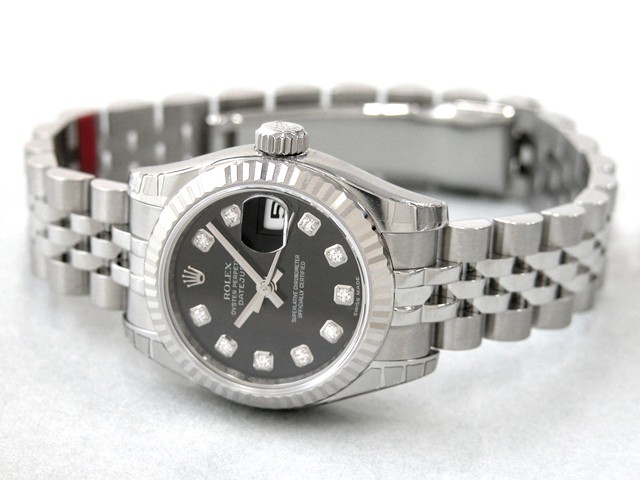 ロレックススーパーコピー ROLEX パーペチュアル デイトジャスト レディース 179174G ブラック