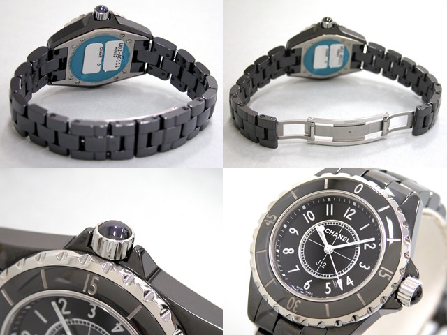 シャネルスーパーコピー j12 H0682 33mm ブラックセラミックブレス ブラック レディース
