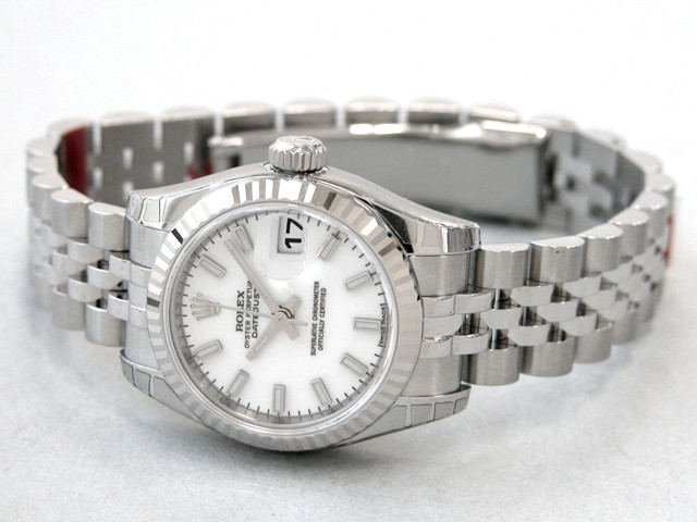 ロレックススーパーコピー ROLEX パーペチュアル デイトジャスト レディース 179174 ホワイトバー