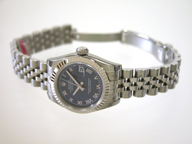 ロレックススーパーコピー ROLEX パーペチュアル デイトジャスト レディース 179174 ブルーローマ