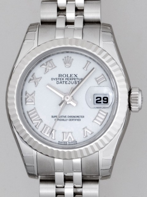 ロレックススーパーコピー ROLEX パーペチュアル デイトジャスト レディース 179174 ホワイトローマ