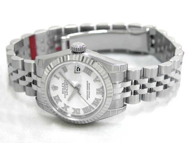 ロレックススーパーコピー ROLEX パーペチュアル デイトジャスト レディース 179174 ホワイトローマ