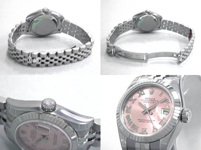 ロレックススーパーコピー ROLEX パーペチュアル デイトジャスト レディース 179174 ピンクローマ