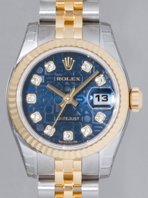 ロレックススーパーコピー ROLEX パーペチュアル デイトジャスト レディース 179173J ブルーコンピューター