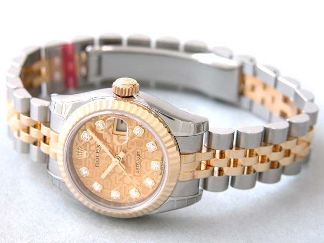 ロレックススーパーコピー ROLEX パーペチュアル デイトジャスト レディース 179173J シャンパンコンピューター