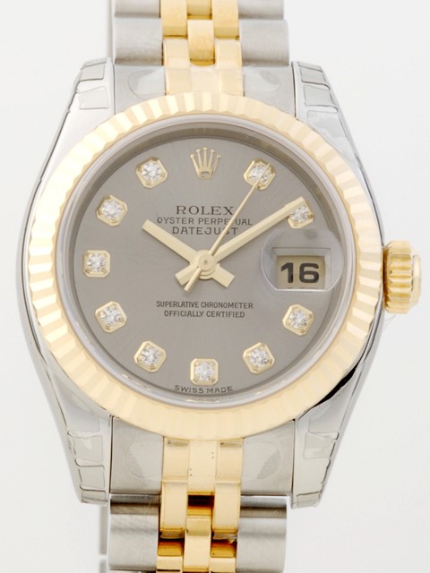 ロレックススーパーコピー ROLEX パーペチュアル デイトジャスト レディース 179173G グレー