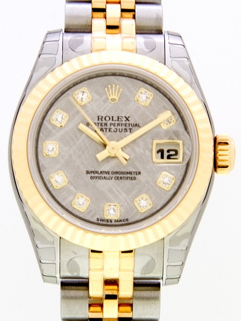 ロレックススーパーコピー ROLEX パーペチュアル デイトジャスト レディース 179173G メテオライト