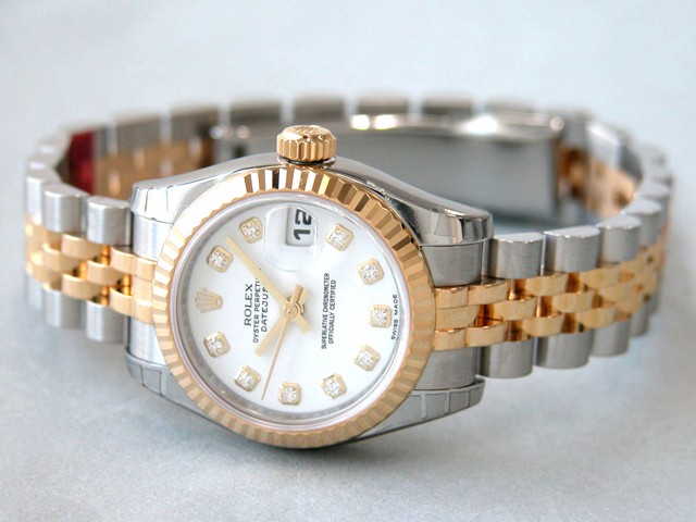 ロレックススーパーコピー ROLEX パーペチュアル デイトジャスト レディース 179173G ホワイト