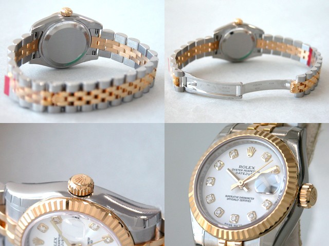 ロレックススーパーコピー ROLEX パーペチュアル デイトジャスト レディース 179173G ホワイト