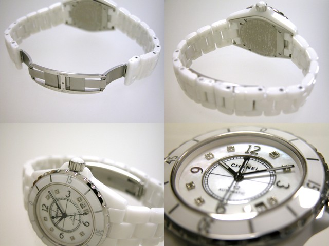 シャネルスーパーコピー j12 H0970 38mm ホワイトセラミックブレス 8Pダイヤホワイトシェルアフター ホワイトシェル