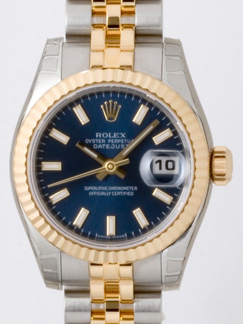 ロレックススーパーコピー ROLEX パーペチュアル デイトジャスト レディース 179173 ブルーバー