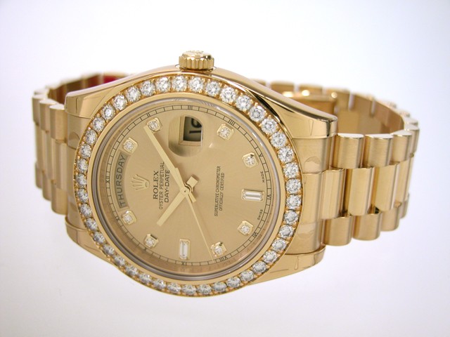 ロレックススーパーコピー ROLEX デイデイトII 218348A01 プレジデントブレス シャンパン