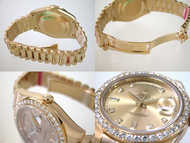 ロレックススーパーコピー ROLEX デイデイトII 218348A01 プレジデントブレス シャンパン