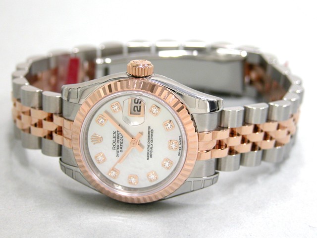 ロレックススーパーコピー ROLEX パーペチュアル デイトジャスト レディース 179171NG ホワイトシェル